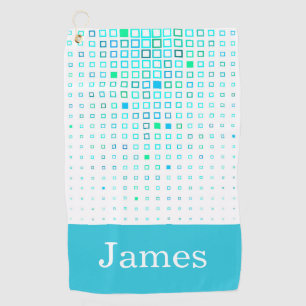 Colourful Geometric Pattern Personalized Golf Towe Towel