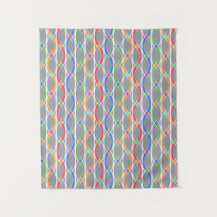 Colourful geometric pattern. tapestry