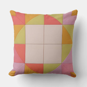 Colourful Geometric Pattern Throw Pillow