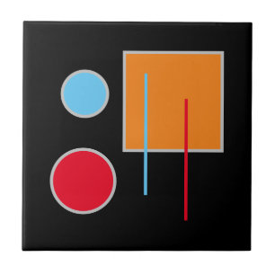 Colourful Geometric Pattern Tile