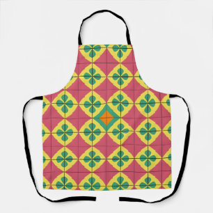 Colourful Geometric Pattern with Symmetrical Tile Apron