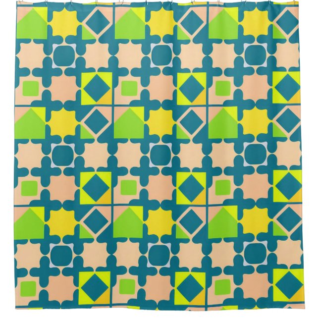 Colourful Geometric Pattern With Vibrant Shapes (Front)