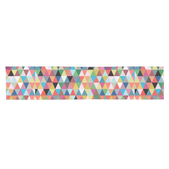Colourful Geometric Patterned Table Runner (Horizontal)