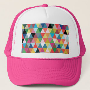Colourful Geometric Patterned Trucker Hat