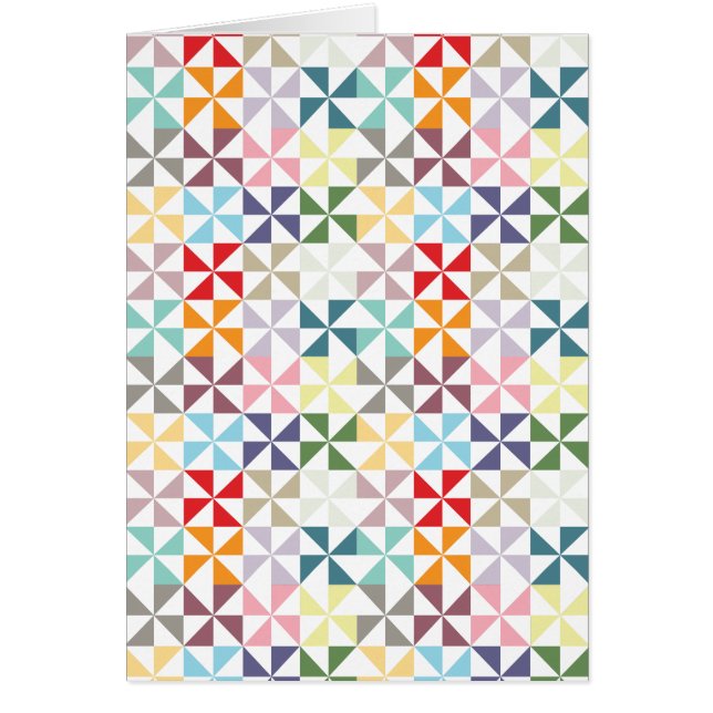 Colourful Geometric Pinwheel (Front)
