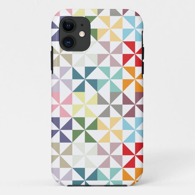 Colourful Geometric Pinwheel Case-Mate iPhone Case (Back)