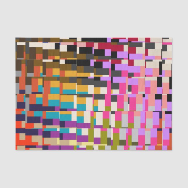 Colourful Geometric Print Tissue Paper (Front)