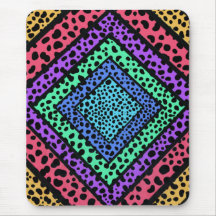 Colourful Geometric Rainbow Cheetah Animal Print