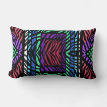 Colourful Geometric Rainbow Zebra Animal Print