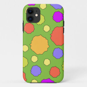 Colourful Geometric Retro Funky Circle I phone cas iPhone 11 Case