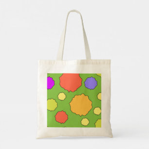 Colourful Geometric Retro Funky Circles Tote Bag