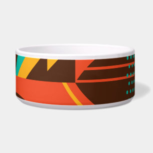 Colourful geometric retro: vintage abstraction.