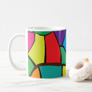 Colourful Geometric Shapes Coffee Mug