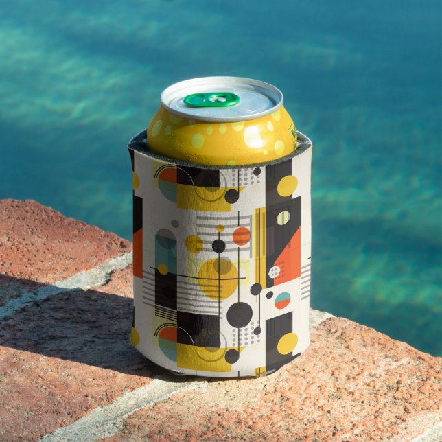 Colourful geometric shapes composition can cooler (In Situ Pool)