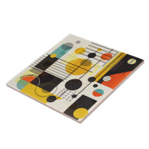 Colourful geometric shapes composition