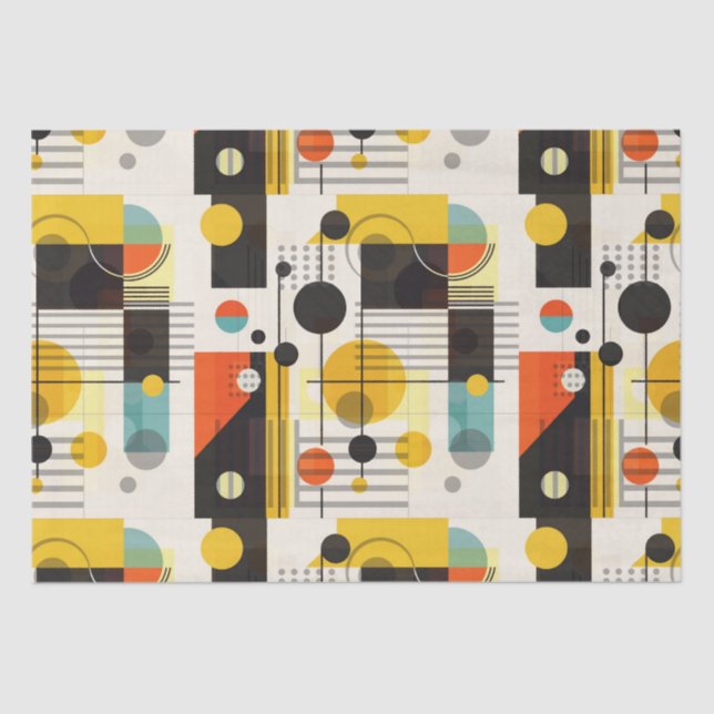 Colourful geometric shapes composition tissue paper (Front)