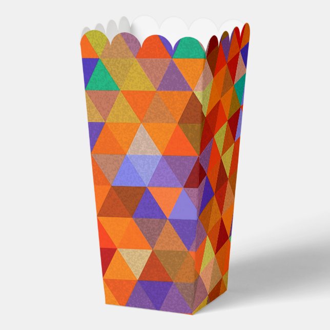 Colourful geometric shapes pattern 12 favor box (Front)