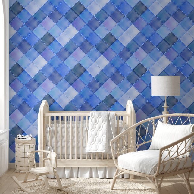 Colourful geometric shapes pattern 41 wallpaper (Kids)