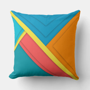 Colourful Geometric Throw Pillow