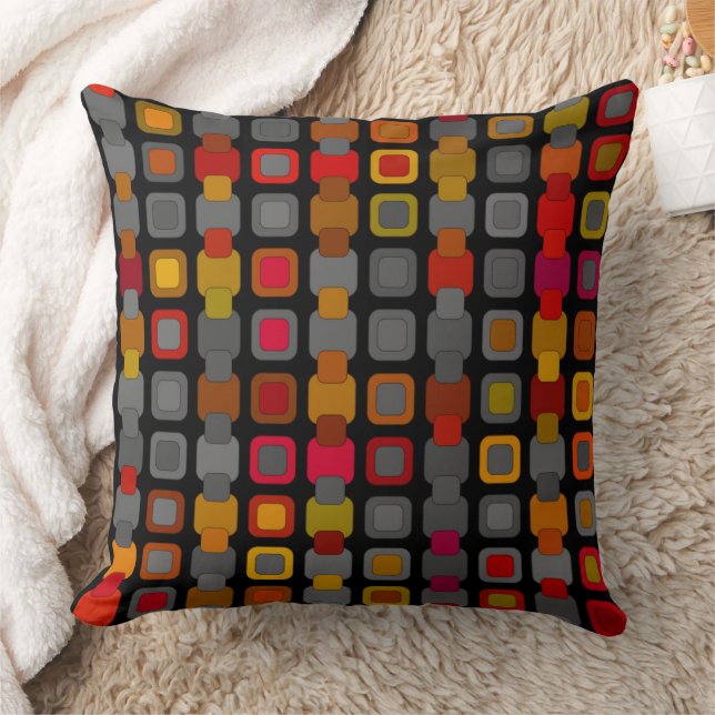 colourful geometric  throw pillow (Blanket)