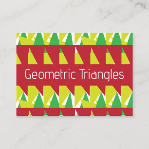 Colourful Geometric Triangles  Business Card