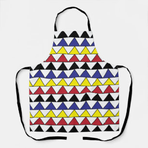 Colourful Geometric Triangles Pattern    Apron