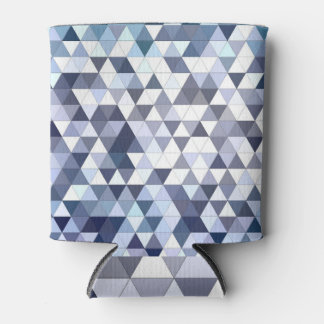 Colourful geometric triangular mosaic: abstract ba can cooler