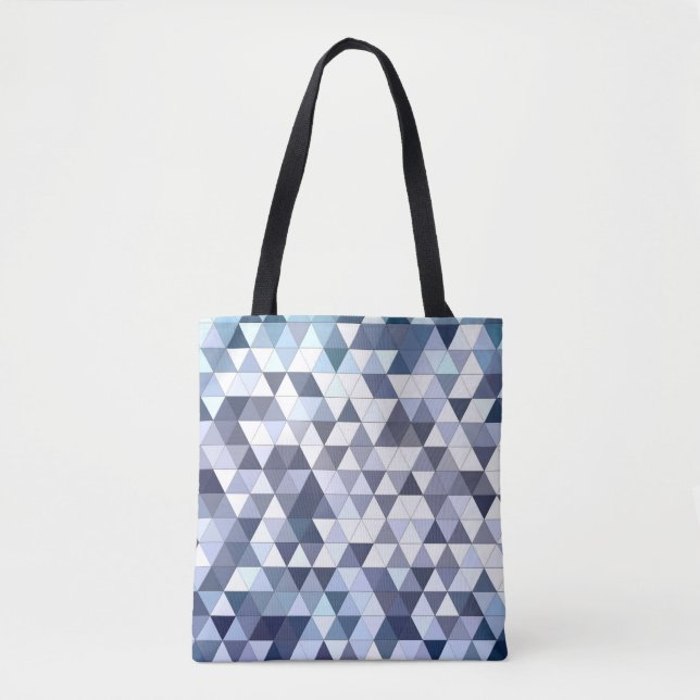 Colourful geometric triangular mosaic: abstract ba tote bag (Front)