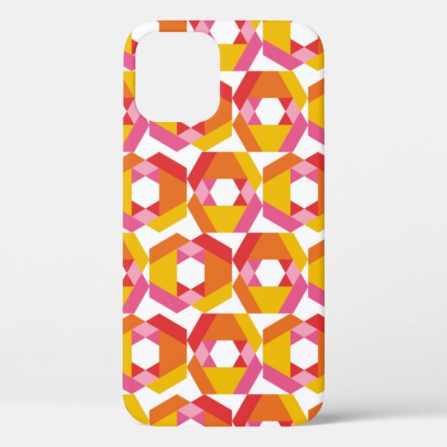 Colourful Geometry minimalistic artwork seamless p Case-Mate iPhone Case (Back)
