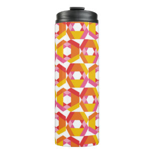 Colourful Geometry minimalistic artwork seamless p Thermal Tumbler