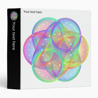 Colourful geometry pattern - binder