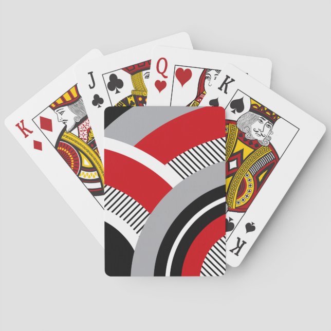 Colourful geometry playing cards (Back)