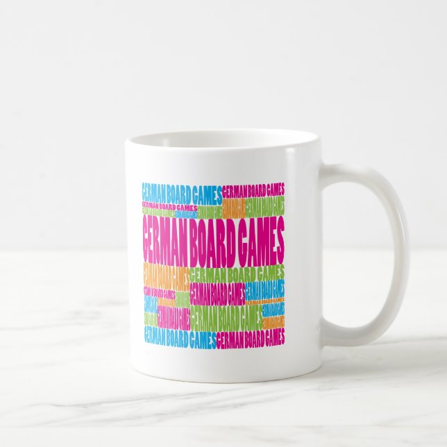 Colourful German Board Games Coffee Mug (Right)