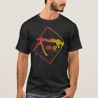 Colourful German MG-42 machine gun T-Shirt