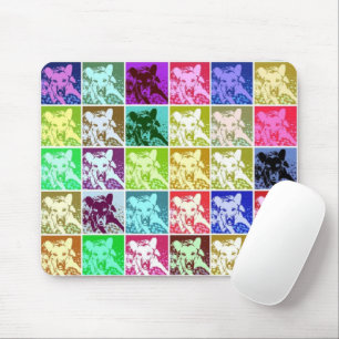 Colourful German Shepherd Dog Pop Art Mouse Pad