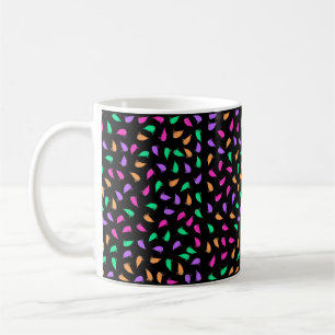 Colourful ghosts pattern coffee mug