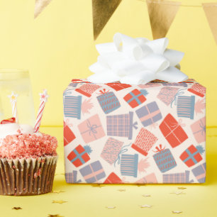 Colourful Gift Boxes Pattern  Wrapping Paper