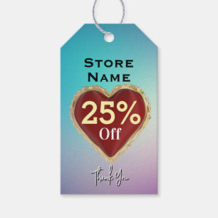 Colourful gift tags