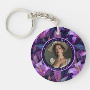 Colourful Gifts For Husband Lilies Flower Keychain