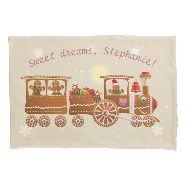 Colourful Gingerbread Cookies Pillowcase (Front)