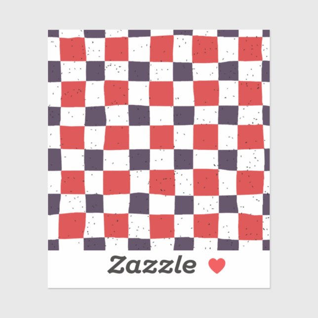 Colourful gingham pattern Cool Scrapbooking red (Sheet)