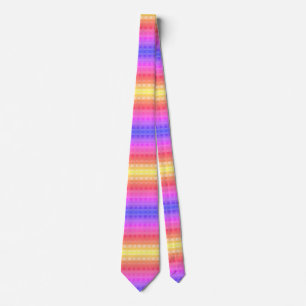 Colourful  Gingham Pattern Neck Tie