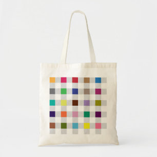 Colourful Gingham Tablecloth Pattern Tote Bag