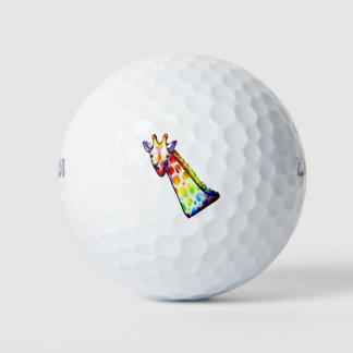 Colourful Giraffe Golf Balls