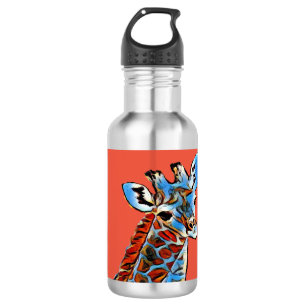 Colourful giraffe Stainless Steel Water Bottle