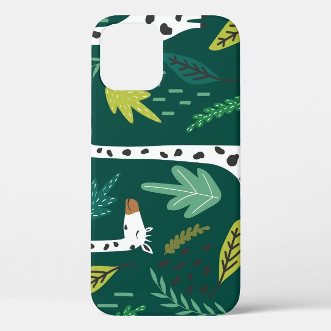 Colourful Giraffes: Decorative Animal Pattern. Case-Mate iPhone Case (Back)