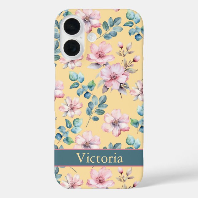 Colourful Girly Floral iPhone / iPad case (Back)
