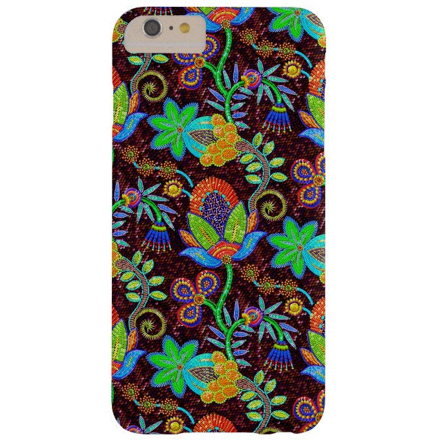 Colourful Glass Beads Look Retro Floral Design 2 Case-Mate iPhone Case (Back)