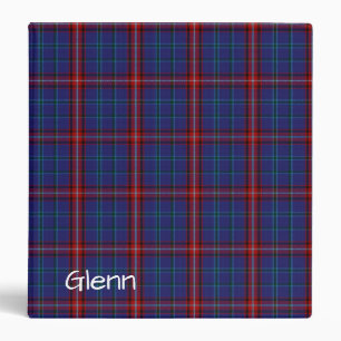 Colourful Glenn Tartan Plaid Binder