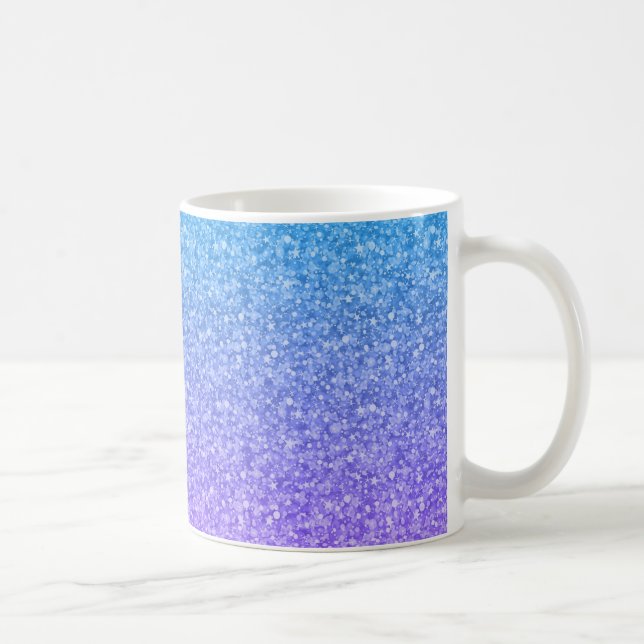Colourful Glitter And Sparkles Pattern Coffee Mug (Right)